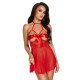 Бебі-дол Noir Handmade Kissable Sexy Kiss Babydoll Red L/XL