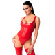 Боді Noir Handmade F352 Red powerwetlook body - XL