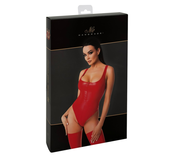 Боді Noir Handmade F352 Red powerwetlook body - XL