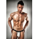 Еротичні труси Passion 015 THONG XXL/XXXL Сріблясті