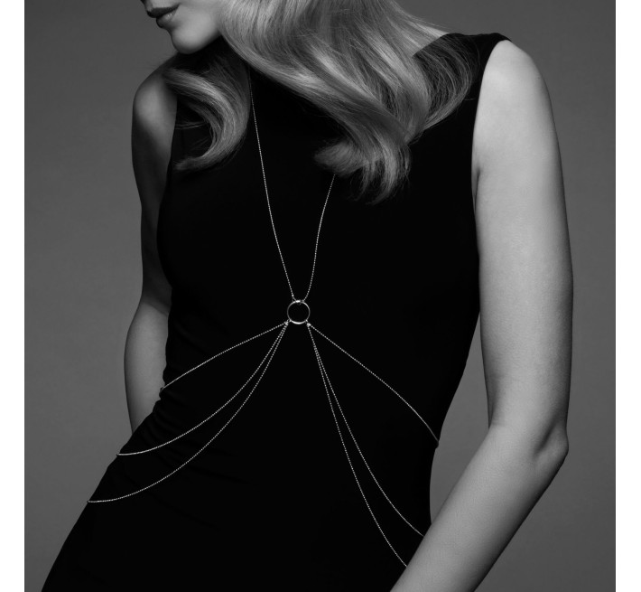 Цепочка для тела Bijoux Indiscrets Magnifique 8 Body Chain Серебристая