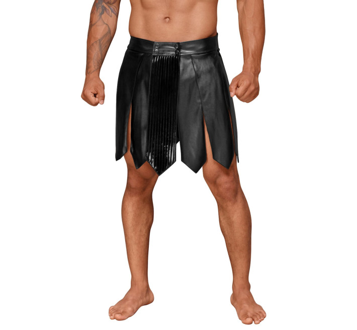 Чоловіча спідниця гладіатора Noir Handmade H053 Eco leather men's gladiator skirt, S, екошкіра