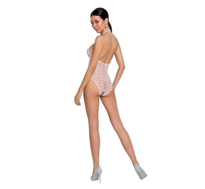 Бодистокинг в большую сетку Passion BS087 white