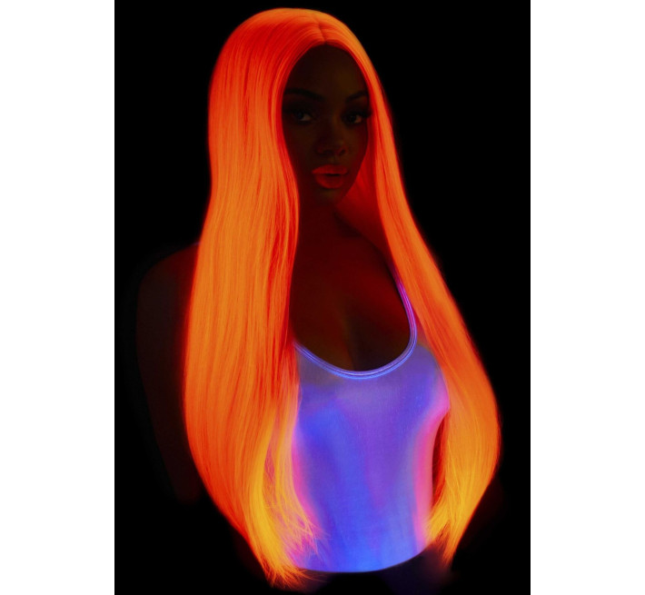 Перука Leg Avenue 33″ Long straight center part wig neon pink