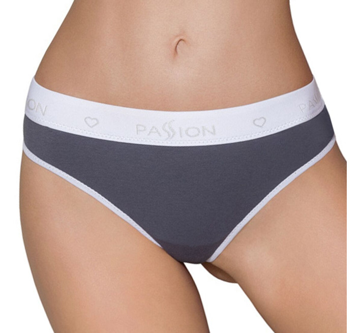 Спортивні трусики-стрінги Passion PS007 PANTIES dark grey, L