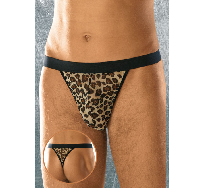 Чоловічі труси SoftLine Thong 4457 Чорні S/M/L