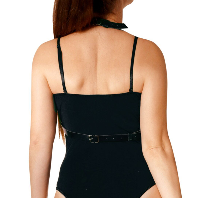 Женская портупея Art of Sex - Louise черная XS-2XL, экокожа