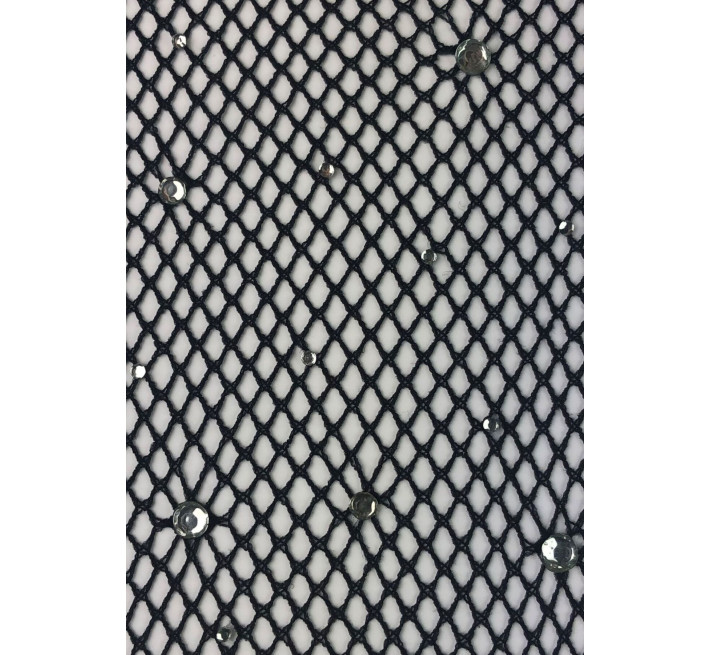 Колготки Leg Avenue Rhinestone micro net tights Plus size Caramel, мелкая сетка, стразы