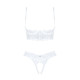 Еротичний комплект Obsessive Heavenlly 2-pcs cupless set XL/2XL, відкриті груди, з доступом