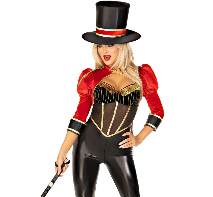Костюм циркачки Leg Avenue Circus Ringmaster Diva Catsuit L