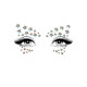 Украшение-звездочки для тела Leg Avenue Celeste face jewels sticker, наклейки, светятся в темноте