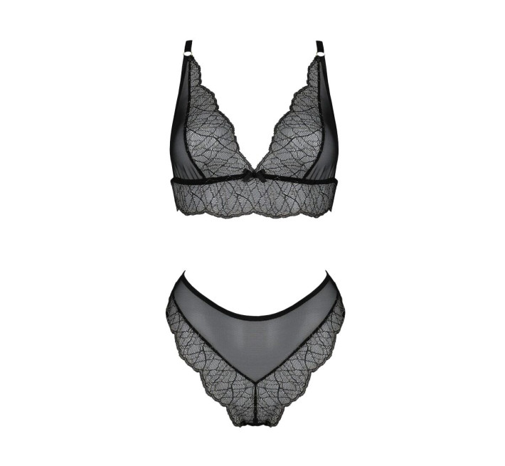 Комплект белья Passion Amberly Set black 4XL/5XL