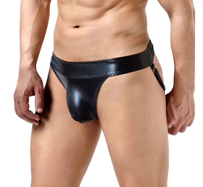Чоловічі вінілові труси Art of Sex - Atlante, колір Чорний, розмір L-2XL