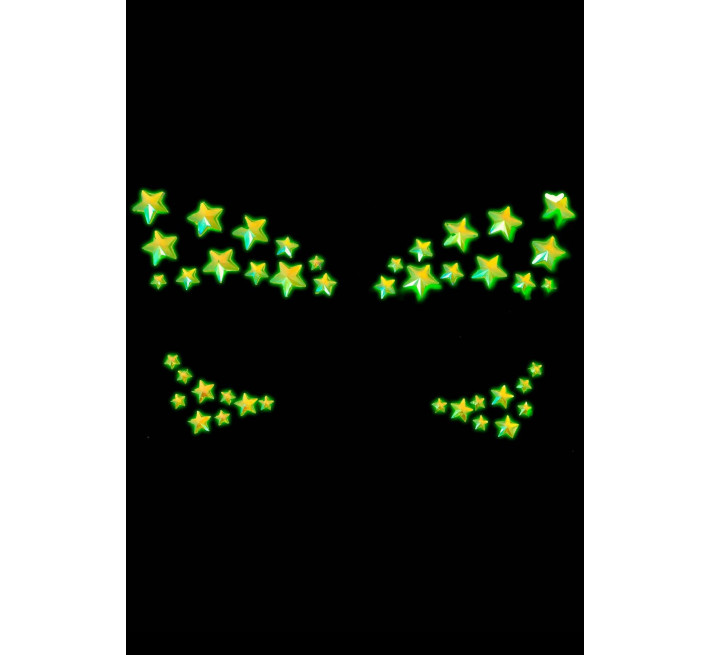 Украшение-звездочки для тела Leg Avenue Celeste face jewels sticker, наклейки, светятся в темноте