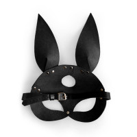 Кожаная маска Зайки Art of Sex - Bunny mask, цвет Черный Кожаная маска Зайки Art of Sex - Bunny mask, цвет Черный