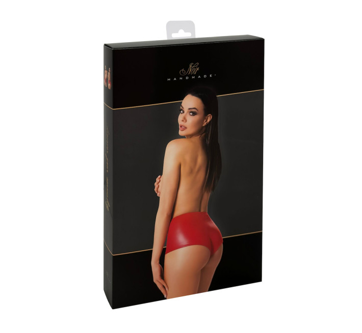 Шорти Noir Handmade F356 Red powerwetlook shorts - M