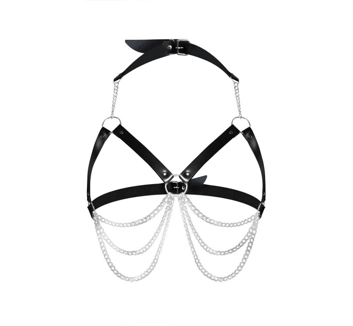 Женская портупея Art of Sex - Louise черная XS-2XL, экокожа