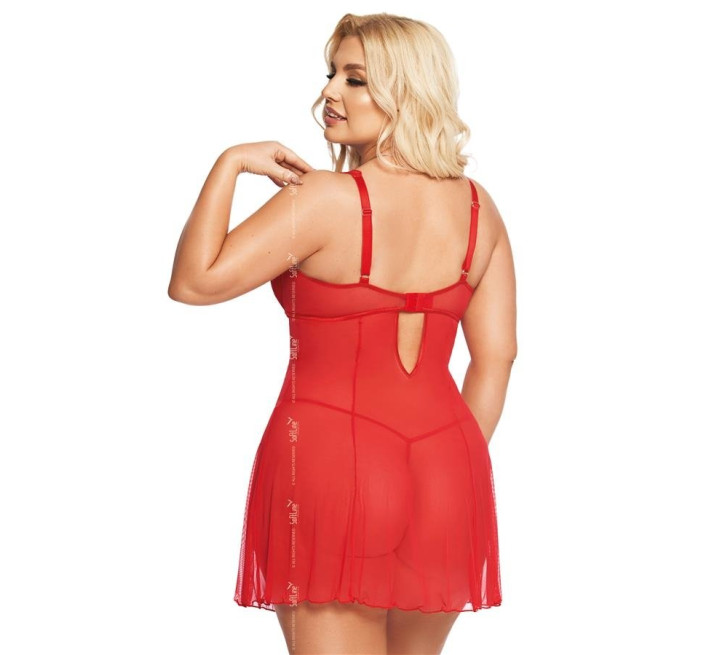 Пеньюар SoftLine Berta Червоний 3XL