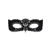 Кружевная маска Obsessive A700 mask, черная, единственный размер