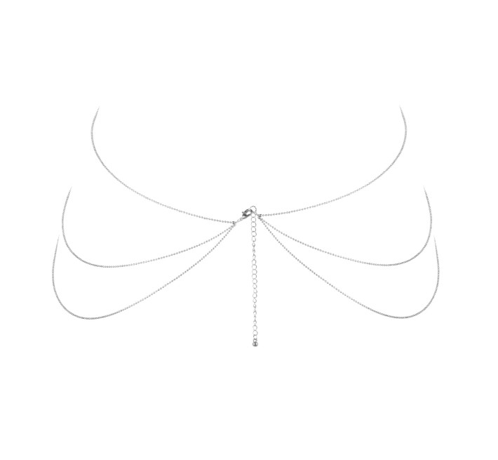 Цепочка для тела Bijoux Indiscrets Magnifique 8 Body Chain Серебристая