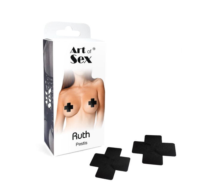 Сексуальные наклейки на грудь Art of Sex – Ruth. Черный