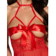 Бебі-дол Noir Handmade Kissable Sexy Kiss Babydoll Red S/M