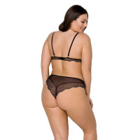 Комплект білизни Passion Amberly Set black 4XL/5XL
