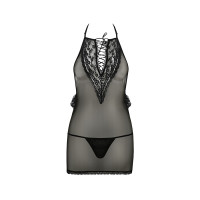 Сорочка прозора приталена Passion ERZA CHEMISE Чорна S/M Сорочка прозора приталена Passion ERZA CHEMISE Чорна S/M