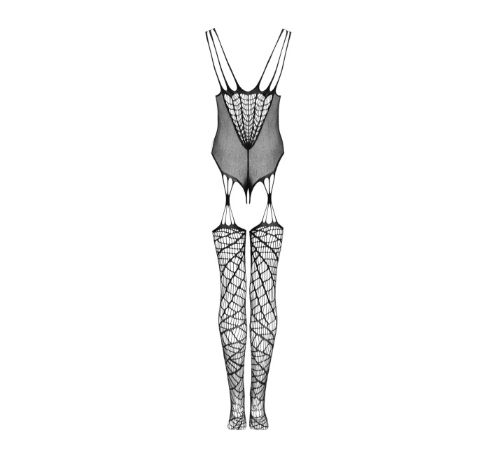 Ажурный бодистокинг под паутину Obsessive Bodystocking G325 black S/M/L