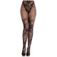 Колготки Leg Avenue Dahlia Lace Tights with Net Thigh Detail One Size