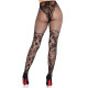 Колготки Leg Avenue Dahlia Lace Tights with Net Thigh Detail One Size