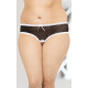 Жіночі стрінги SoftLine String 2471 Plus Size Чорні XXL