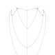 Цепочка для спины Bijoux Indiscrets Magnifique Back and Cleavage Chain Серебристая