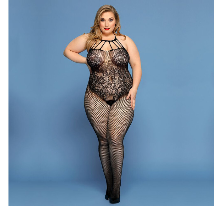 Бодистокинг JSY P91168 Черный Plus Size