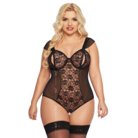 Боді SoftLine Dora Чорне 2XL