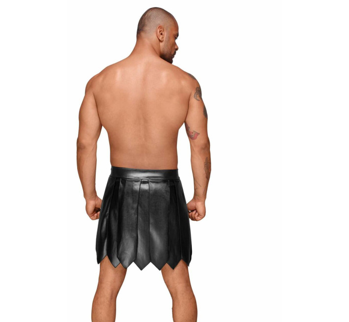 Чоловіча спідниця гладіатора Noir Handmade H053 Eco leather men's gladiator skirt, S, екошкіра