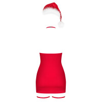 Сорочка Obsessive Kissmas chemise red 2XL/3XL