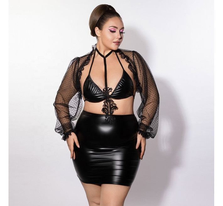 Платье JSY P61159 Black Plus Size