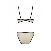 Комплект Passion LORINA SET, XXL/XXXL, beige, бюстгальтер и трусики