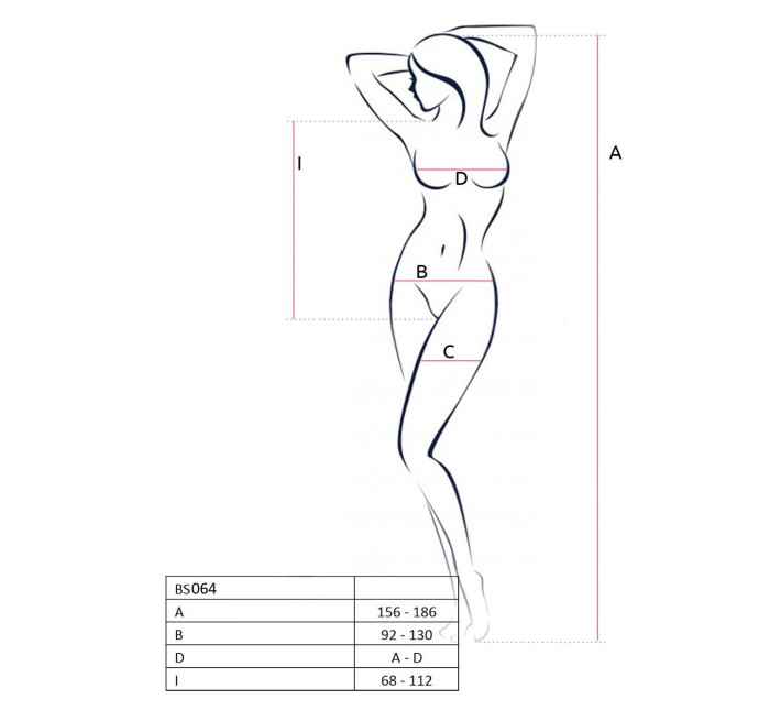 Бодістокінг Passion BS064 Червоний S/M/L