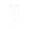 Цепочка для спины Bijoux Indiscrets Magnifique Back and Cleavage Chain Серебристая
