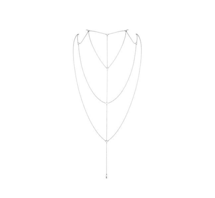 Цепочка для спины Bijoux Indiscrets Magnifique Back and Cleavage Chain Серебристая