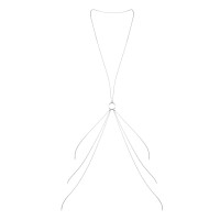 Цепочка для тела Bijoux Indiscrets Magnifique 8 Body Chain Серебристая
