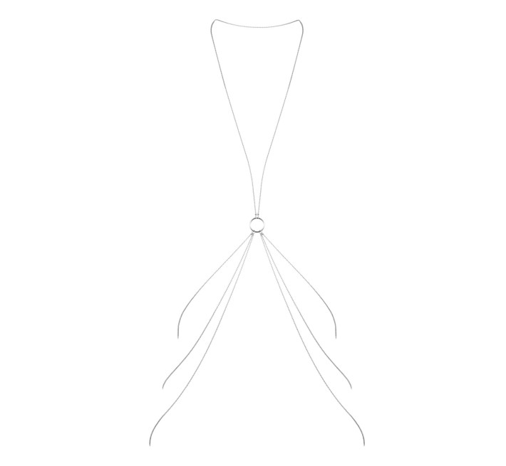 Цепочка для тела Bijoux Indiscrets Magnifique 8 Body Chain Серебристая