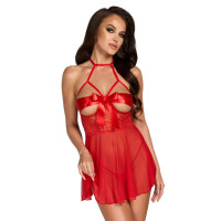 Бебі-дол Noir Handmade Kissable Sexy Kiss Babydoll Red S/M