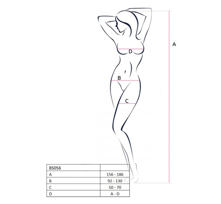 Бодістокінг Passion BS056 Червоний S/M/L