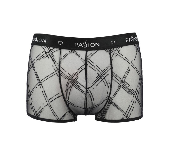 Чоловічі прозорі боксери Passion 032 Short James Black S/M
