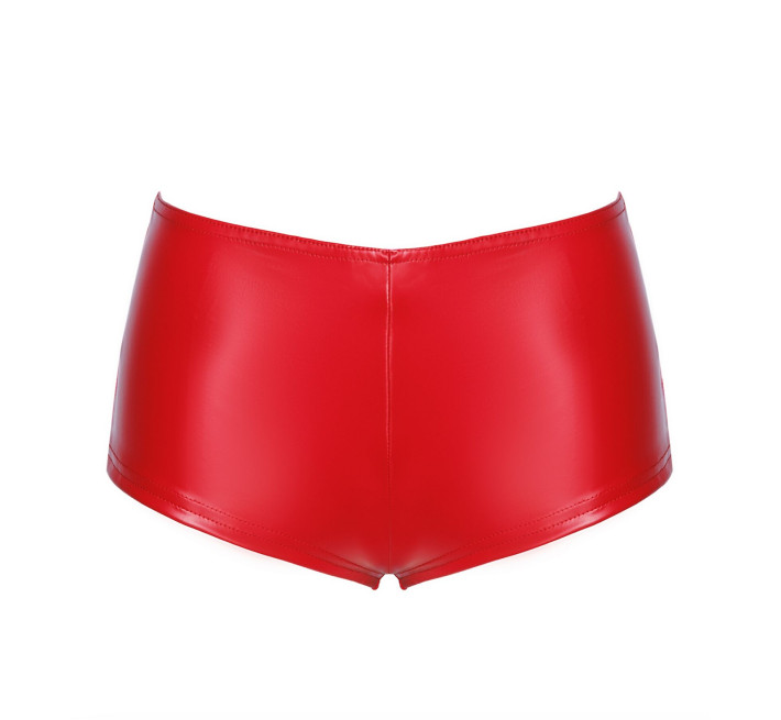 Шорти Noir Handmade F356 Red powerwetlook shorts - M