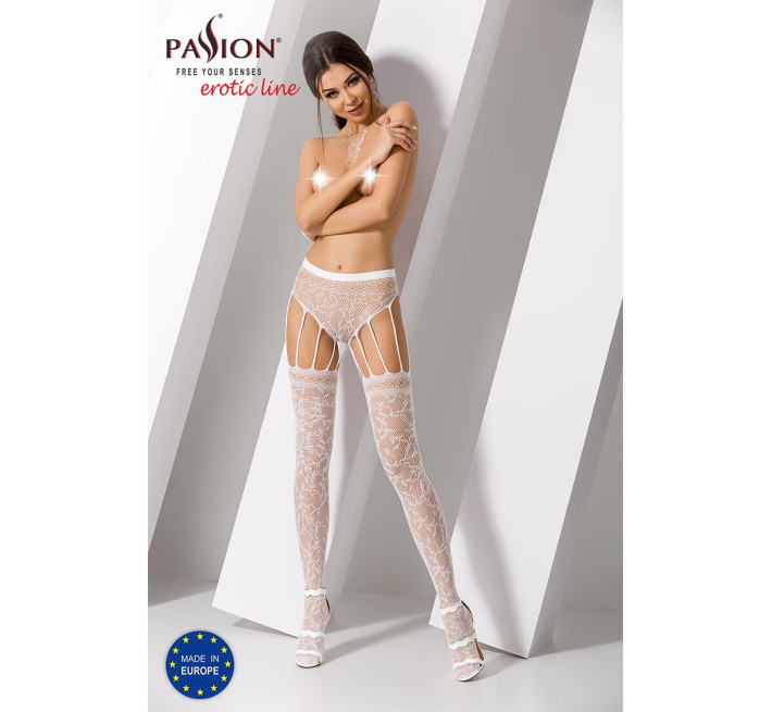 Эротические колготки Passion S003 Белые S/M/L