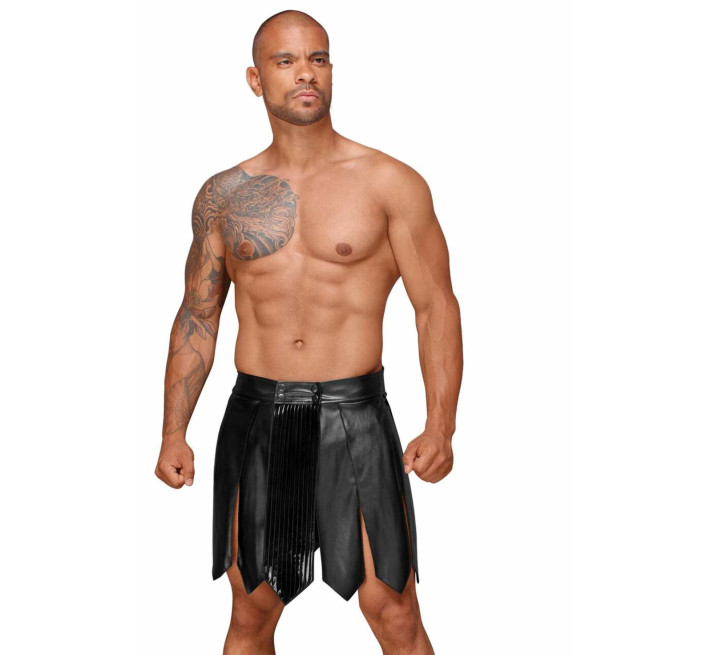 Мужская юбка гладиатора Noir Handmade H053 Eco leather men's gladiator skirt, M, экокожа